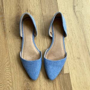 Blue Old Navy D’Orsay Flats